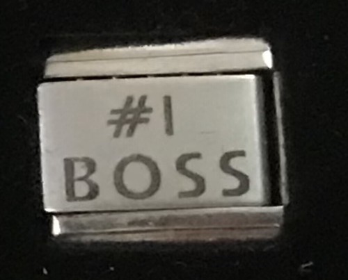 Boss laser italian charm - boss,