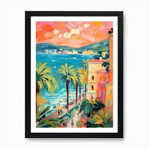 French riviera vintage art - riviera, 2