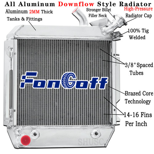 Row forklift radiator for - forklift,