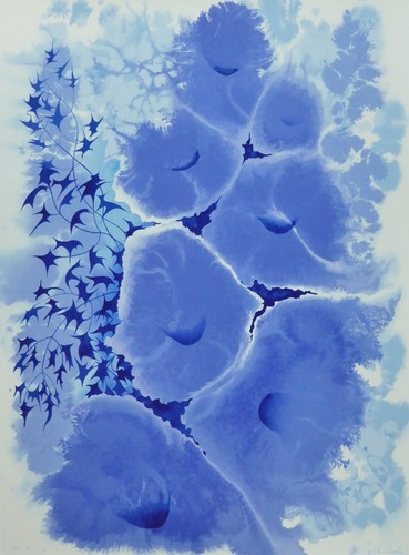 Eyvind earle mauve floral - eyvind,