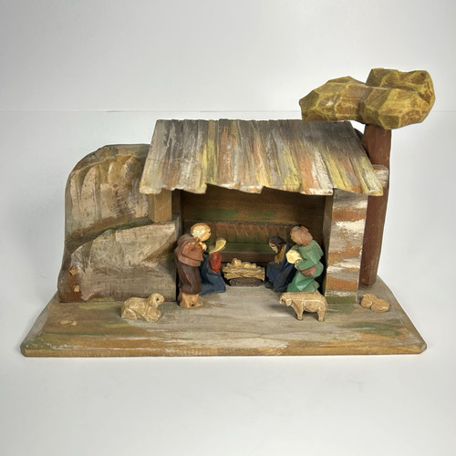 Vtg anri hand carved wooden - vtg,