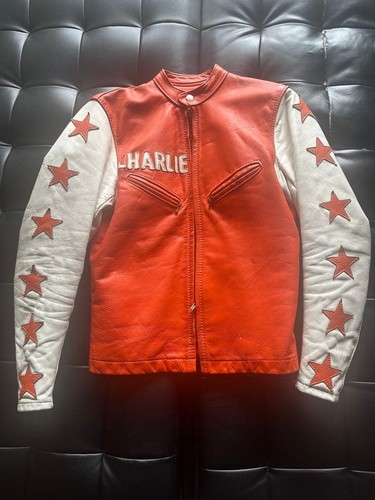 Vintage bates leather jacket - bates,