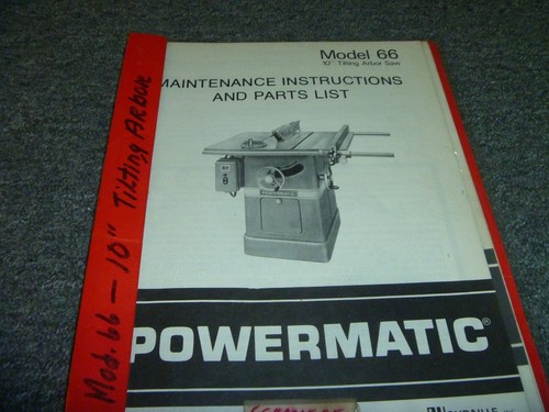 Powermatic tilting arbor - powermatic,
