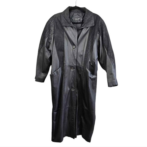Vintage 80s pelle long - 80s,