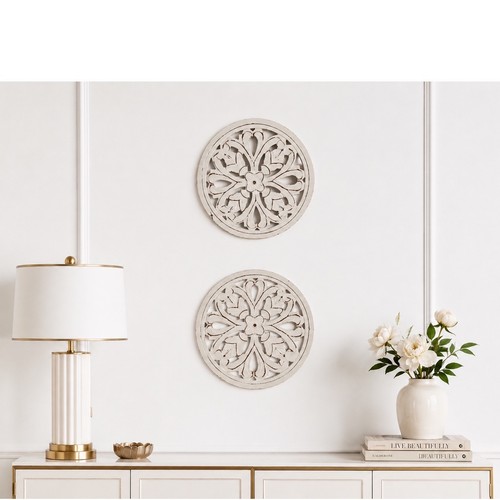 Set distressed white wood - set,