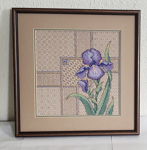 Vintage needlepoint purple - vintage,