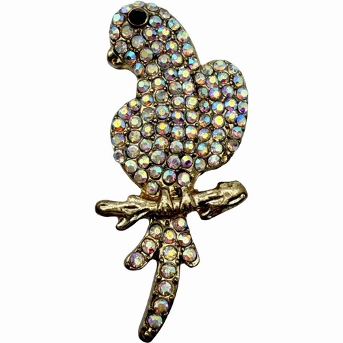 Vintage rhinestone parrot - vintage,