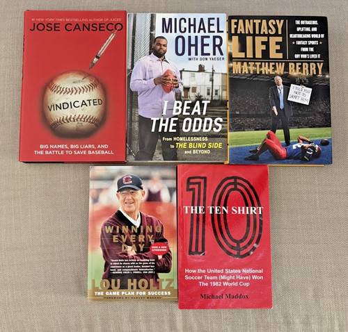 Lot sports related books - 5,