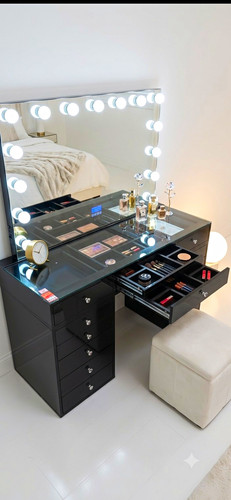 Black vanity table - black, 59x20x31