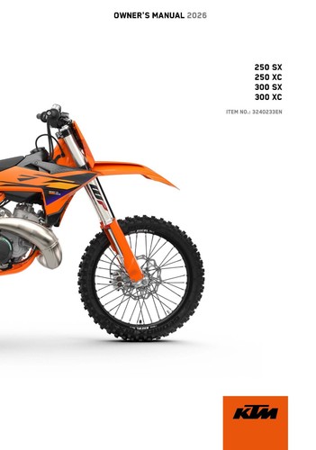 Ktm owners manual book guide - ktm,