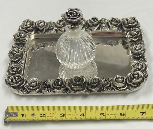 Vintage silverplate mirrored - vintage,