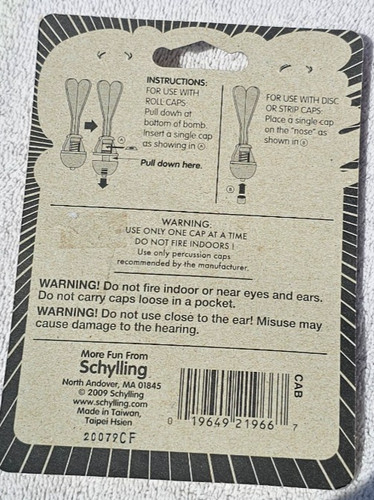 Schyling metal cap bomb made - cap,