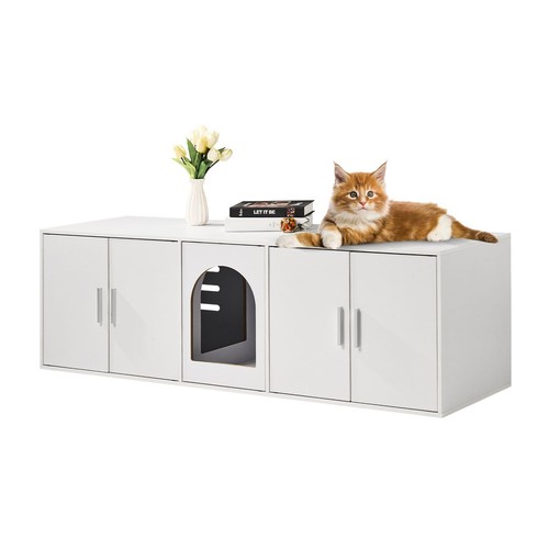 Cat litter box enclosure - litter,