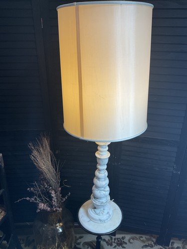 Vtg marble alabaster table - vtg,