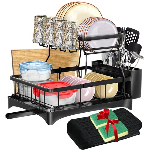 Dish drying rack with - dish,