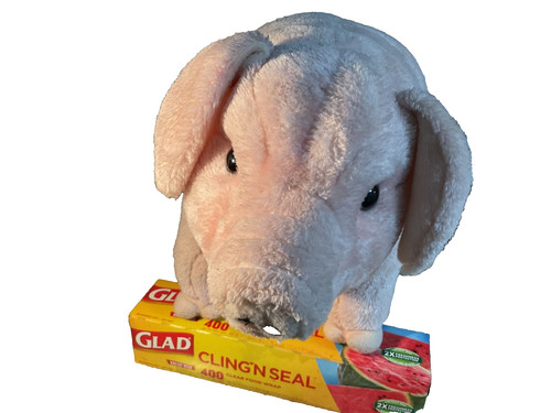 Pink pig plush inch big - pink, 31