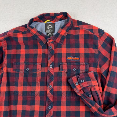 Brp ski doo flannel shirt - ski-doo, mens