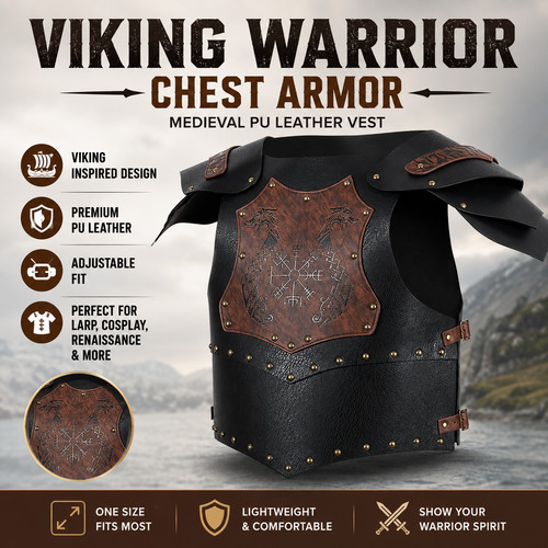 Viking warrior chest armor - warrior, pu