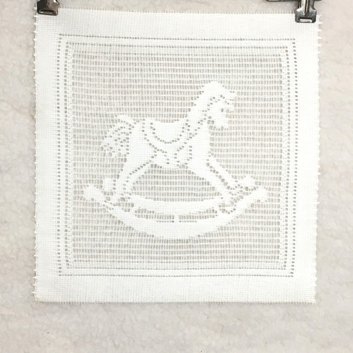 Fabric lace panel square