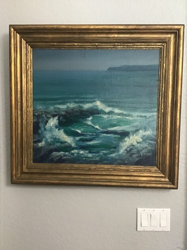 Seascape oil painting - oil,