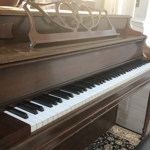 Beautiful walnut piano - beautiful, and