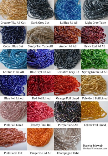 Czech glass seed bead hanks - czech,