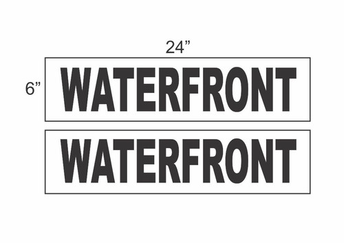 Waterfront black x24 real - 6"x24",