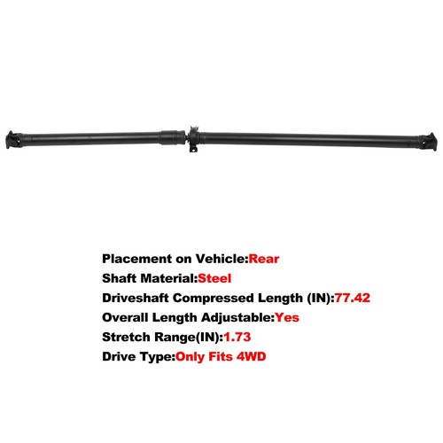 Drive shaft assembly 4wd - drive,