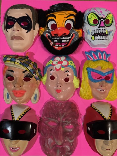Vtg halloween mask - vtg,