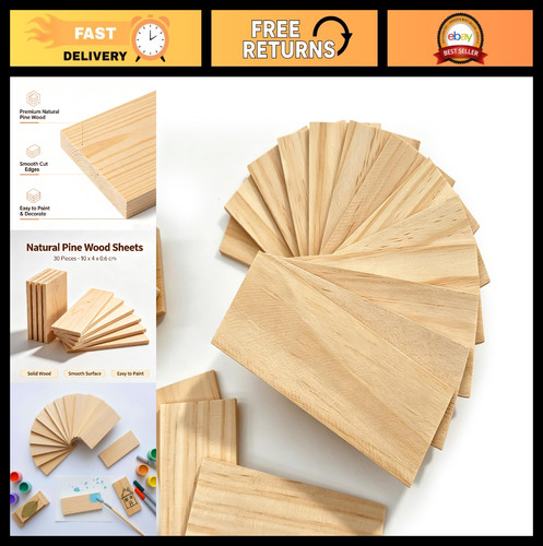 Pack unfinished pine wood - 30,