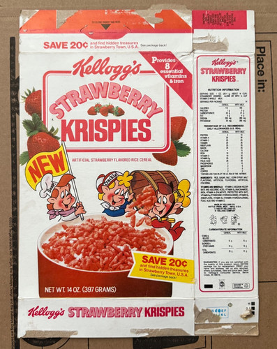 Strawberry rice krispies - strawberry,