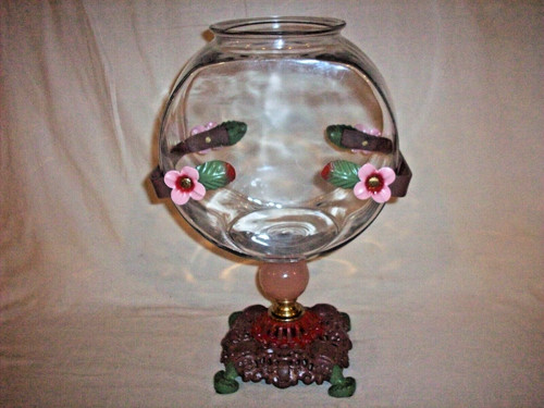 Antique vintage fish bowl - vintage,
