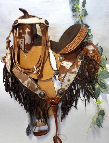 Western barrel show saddle - 13",