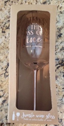 Wine glass white - white, jumbo