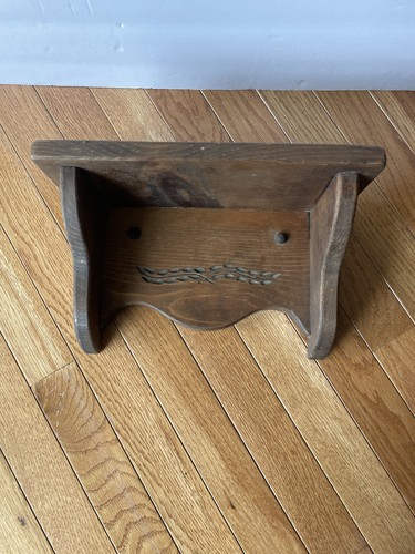 Vintage wooden shelf with - vintage,