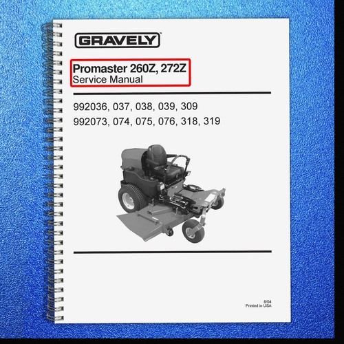 Gravely promaster 260z - gravely,