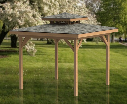 Double hip roof - 12',