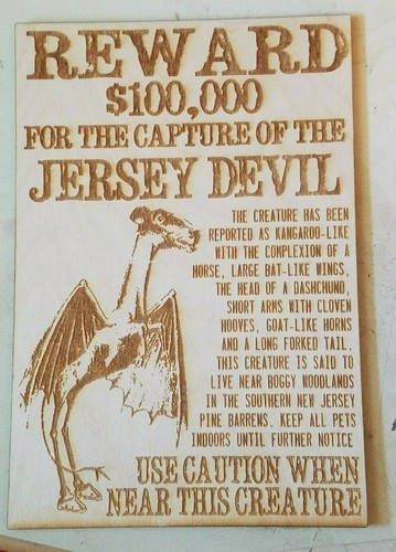 Jersey devil wanted poster - jersey, on