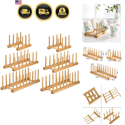 Bamboo dish rack set - bamboo, of