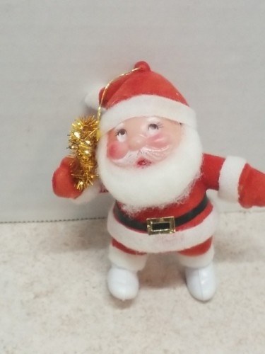 Vintage christmas flocked felt - vintage,