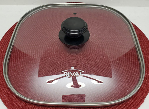 Rival glass vented - vented, square