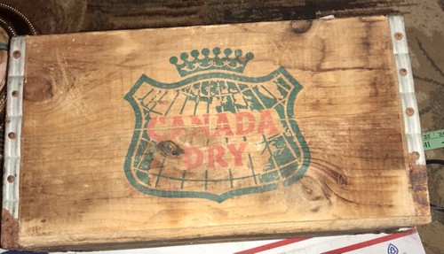 1966 canada dry wood crate - 1966,