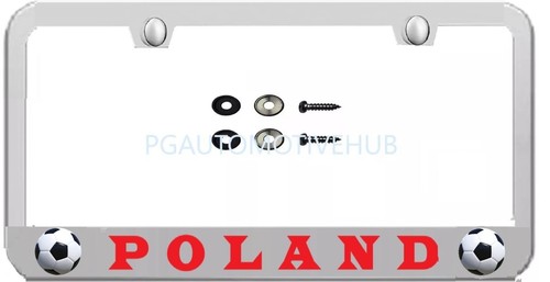License plate stainless - stainless, steel