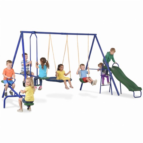 Kids metal swing set - 4-in-1,