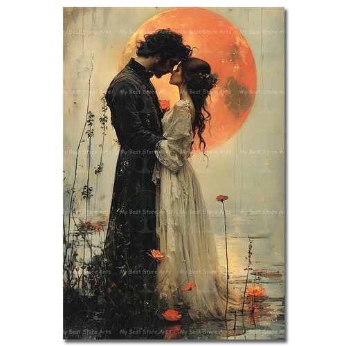 Romantic couple art print - romantic,