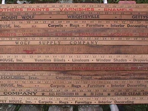 Vintage wood advertising - wood,