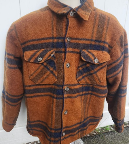 Vntg woolrich brown - brown, plaid