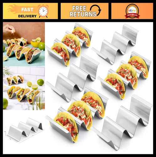 Stainless steel taco holder - steel,