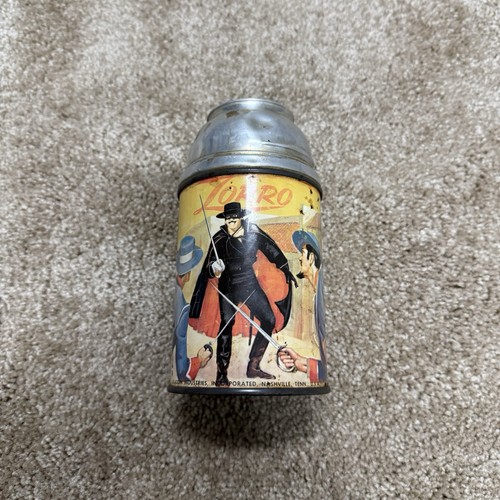 1958 vintage zorro thermos - vintage,