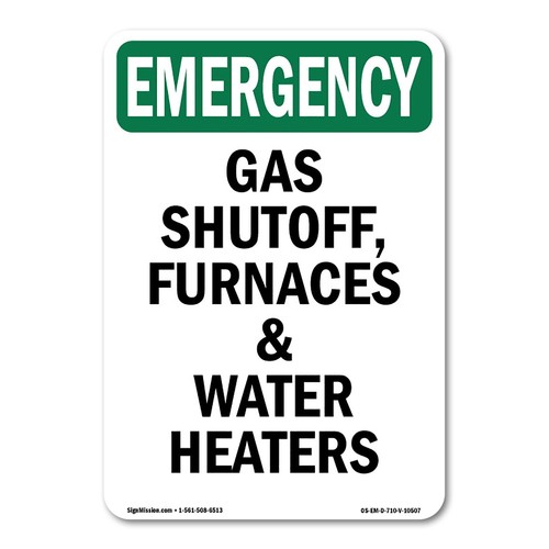 Gas shutoff furnaces - and, water